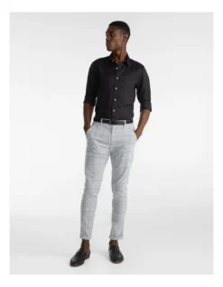 Santana Check Skinny Chino Grey 9 Santana Check Skinny Chino Grey -Myer Clothing Shop 796290310 5 720x928