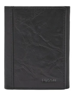 Fossil Neel Black Trifold Wallet