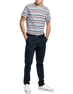 Gant Slim Twill Chino Pant In Blue -Myer Clothing Shop 796764250 6 720x928