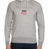 Gant Shield Sweat Hoodie In Grey