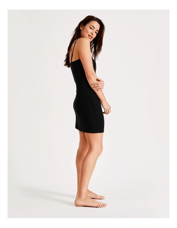 SOHO Slip Dress In Black 2 SOHO Slip Dress In Black - Image 2