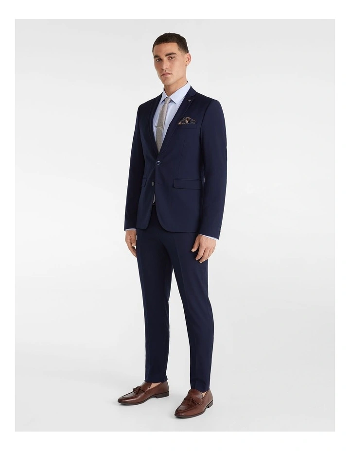 Marina Stretch Skinny Suit Jacket In Ink Blue 4 Marina Stretch Skinny Suit Jacket In Ink Blue - Image 4