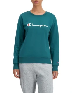 Champion Script Crew In Blue