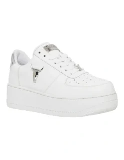 Windsor Smith Rich White/Silver Leather Flatform Sneaker -Myer Clothing Shop 802621900 4 720x928