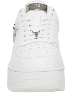 Windsor Smith Rich White/Silver Leather Flatform Sneaker -Myer Clothing Shop 802621900 6 720x928