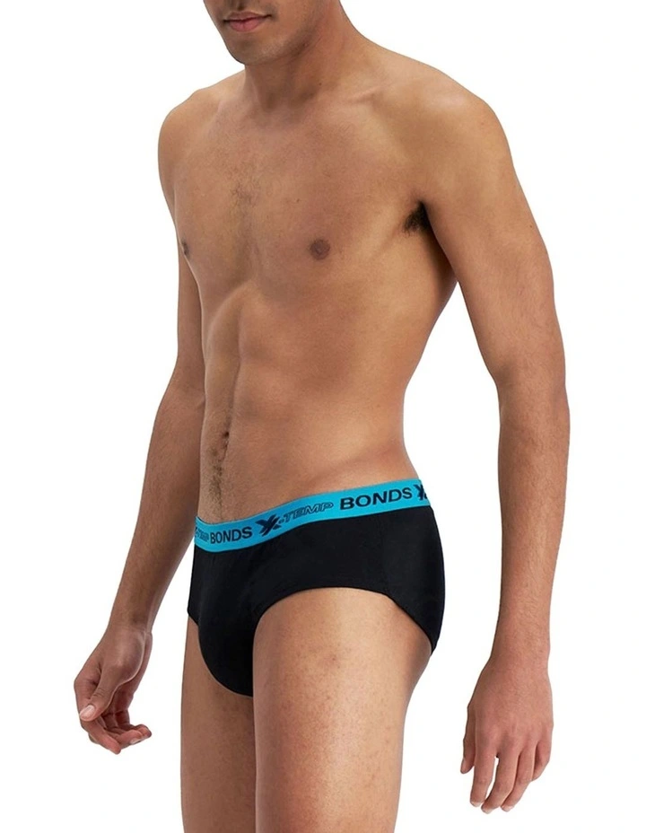 Bonds X-Temp Brief Black 4 Pack In Multi 2 Bonds X-Temp Brief Black 4 Pack In Multi - Image 2
