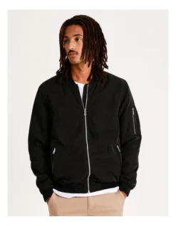 The Langy Bomber Jacket Black -Myer Clothing Shop 803996830 5 1 720x928