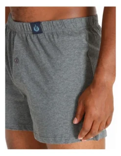 Loose Knit Boxer Shorts 2 Pack In Charcoal/Grey Marle -Myer Clothing Shop 806946400 4 720x928