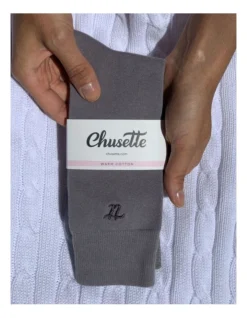 Men's Socks In Dark Grey - 10 Pack