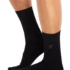 Men's Socks In Black 10 Pack