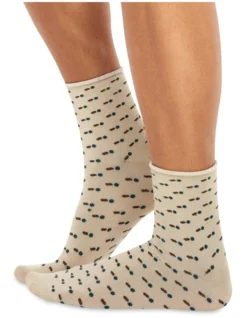 Men's Socks In Beige Balls 12 Pack