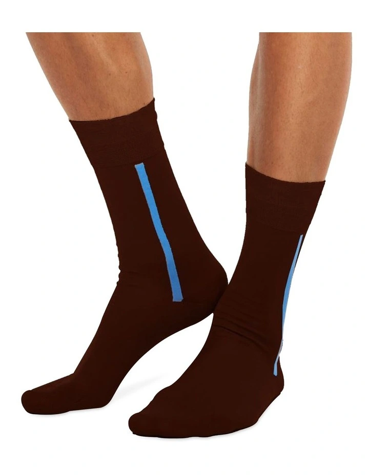 Men's Socks In Dark Brown 10 Pack 1 Men's Socks In Dark Brown 10 Pack