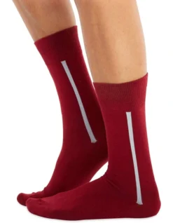 Men's Socks In Bordo 10 Pack
