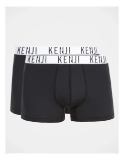 Plain Fastdry Trunk Black 2 Pack