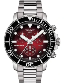 Tissot Seastar 1000 Chronograph T1204171142100 Watch In Red