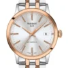 Tissot Classic Dream Swissmatic T1294072203100 Automatic Watch In Grey/Rose Gold