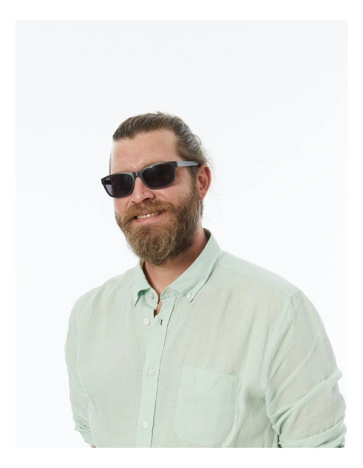 Polarised Grey Lenses Sunglasses In Grey 2 Polarised Grey Lenses Sunglasses In Grey - Image 2