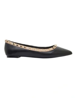Iggy Black/Nude Kid Flat Shoes