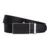 Black Genuine Italian Vegetable Tanned Leather Belt Australian Made