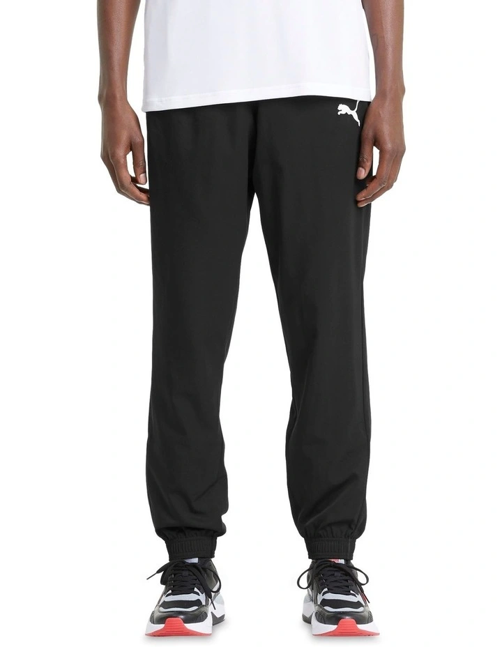 Puma Active Woven Elastic Waistband Pant Black 1 Puma Active Woven Elastic Waistband Pant Black