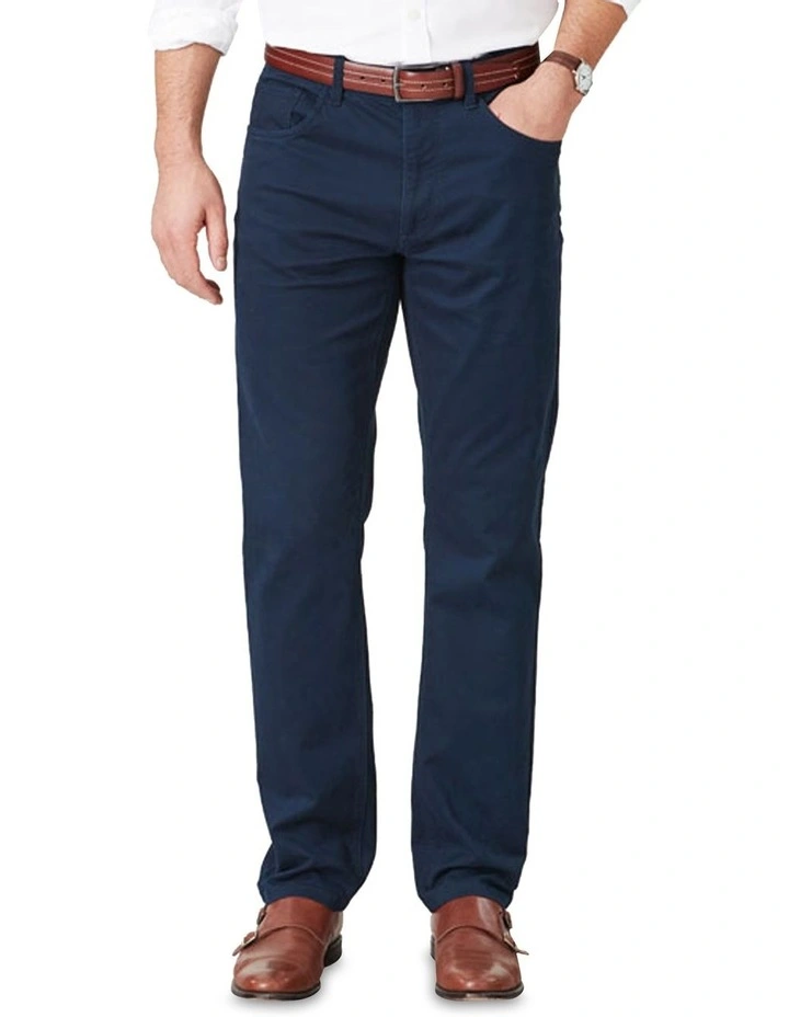 Stretch Bedford Cord Trouser Navy 1 Stretch Bedford Cord Trouser Navy