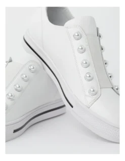 Kiss White Leather Slip-on Sneaker -Myer Clothing Shop 816237280 6 1 720x928