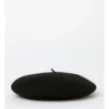 Core Beret Black Winter Hat