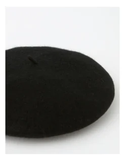 Core Beret Black Winter Hat -Myer Clothing Shop 816496300 816497560 3 1 720x928