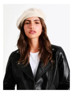 Core Beret Winter Hats In Ivory -Myer Clothing Shop 816496300 966974230 4 720x928