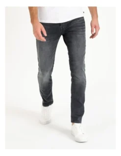 Jack & Jones 119 Tim Jos Slim Straight Fit Jeans Grey
