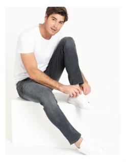 Jack & Jones 119 Tim Jos Slim Straight Fit Jeans Grey -Myer Clothing Shop 816889690 6 720x928