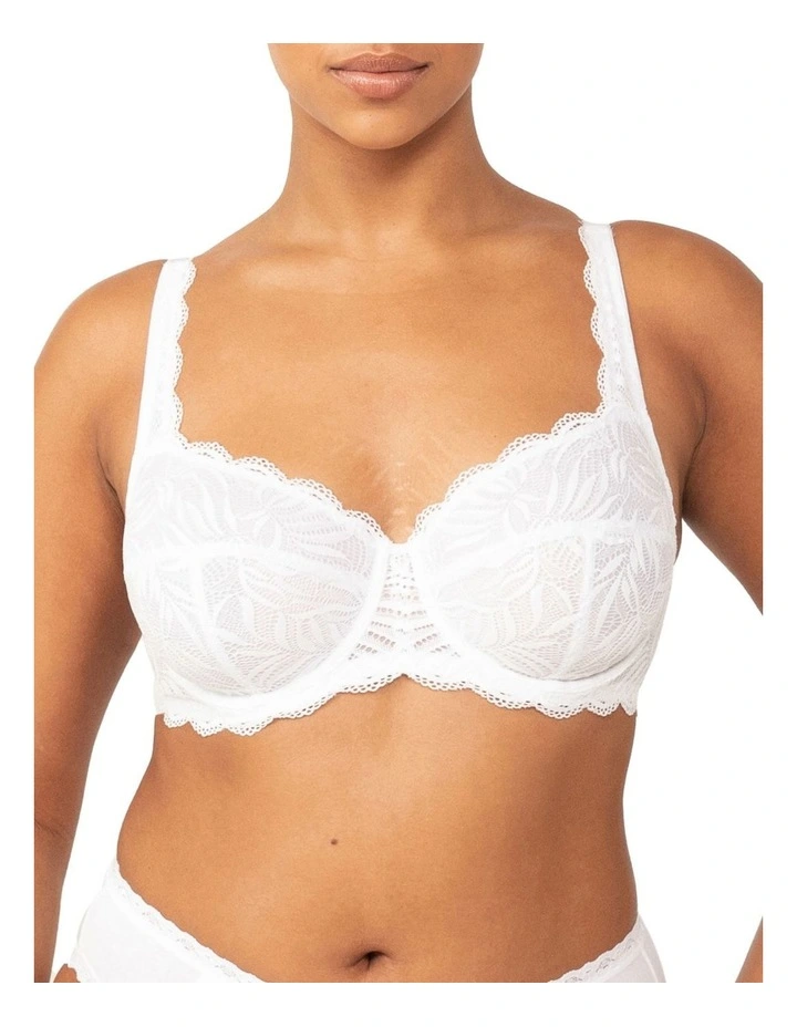 Triumph Essential Lace Balconette Underwire Bra In White 1 Triumph Essential Lace Balconette Underwire Bra In White