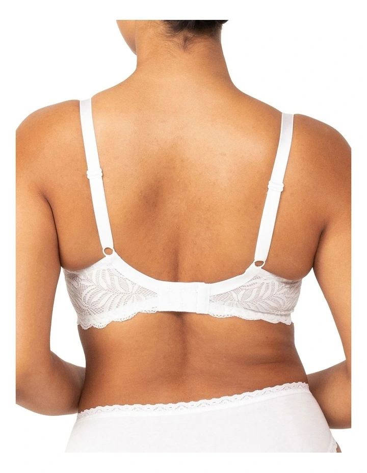 Triumph Essential Lace Balconette Underwire Bra In White 2 Triumph Essential Lace Balconette Underwire Bra In White - Image 2