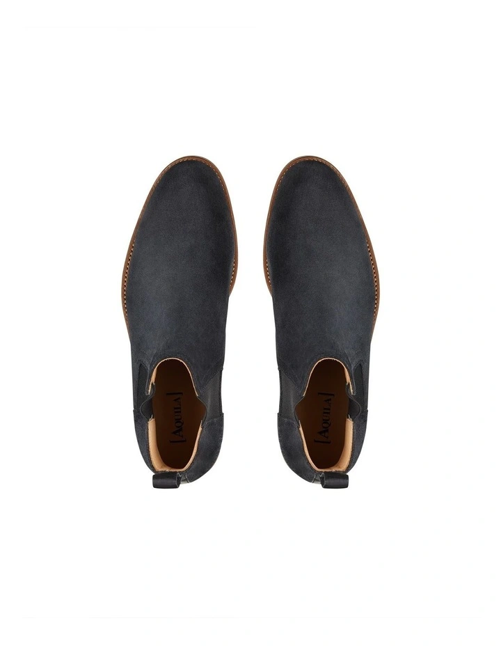 Roarke Charcoal Suede Chelsea Boots 3 Roarke Charcoal Suede Chelsea Boots - Image 3