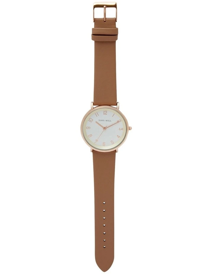 Astral Beige Leather Quartz Watch TWT008E 2 Astral Beige Leather Quartz Watch TWT008E - Image 2