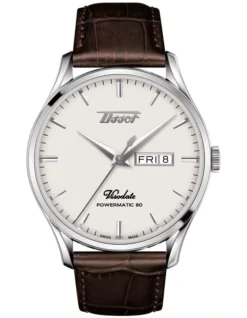 Tissot Heritage Visodate Powermatic 80 T1184301627100 Automatic Watch In Silver