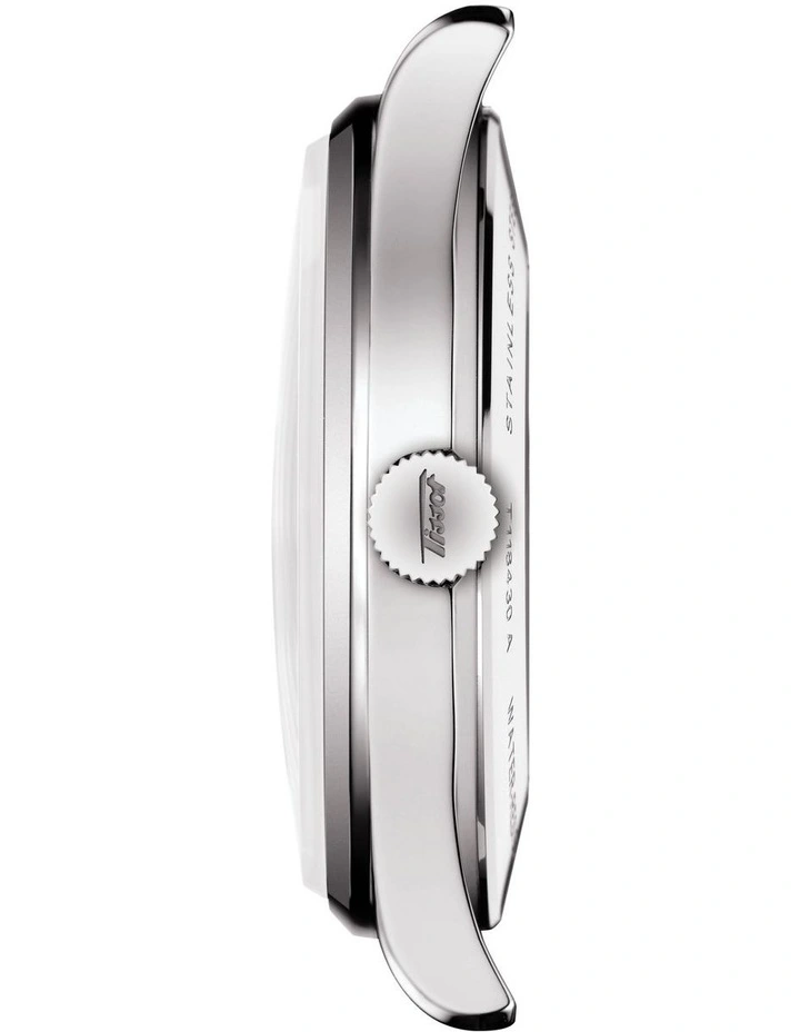 Tissot Heritage Visodate Powermatic 80 T1184301627100 Automatic Watch In Silver 3 Tissot Heritage Visodate Powermatic 80 T1184301627100 Automatic Watch In Silver - Image 3