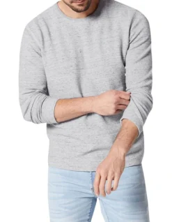 Waffle Knit Sweat Top Grey