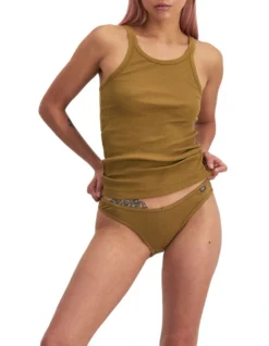 Bonds Organics Chesty Singlet In Tobacco