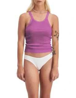 Bonds Organics Chesty Singlet In Purple