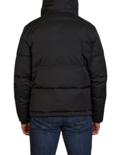 Hooded Puffer Jacket Black -Myer Clothing Shop 824419990 5 720x928
