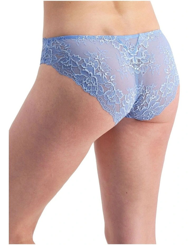 Lace Bikini Brief Cornflower Blue 2 Lace Bikini Brief Cornflower Blue - Image 2