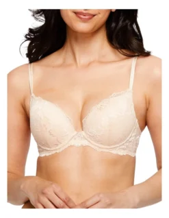 Lace Level 2 Push Up Bra Beige