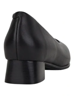 Hush Puppies The Low Square Black Leather Heeled Shoes 9 Hush Puppies The Low Square Black Leather Heeled Shoes -Myer Clothing Shop 824759920 4 720x928