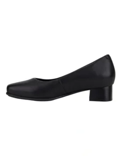 Hush Puppies The Low Square Black Leather Heeled Shoes 10 Hush Puppies The Low Square Black Leather Heeled Shoes -Myer Clothing Shop 824759920 5 720x928
