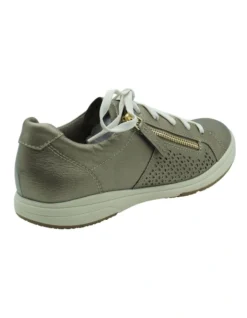 Etta Leather Sneaker In Platinum -Myer Clothing Shop 824824270 3 720x928