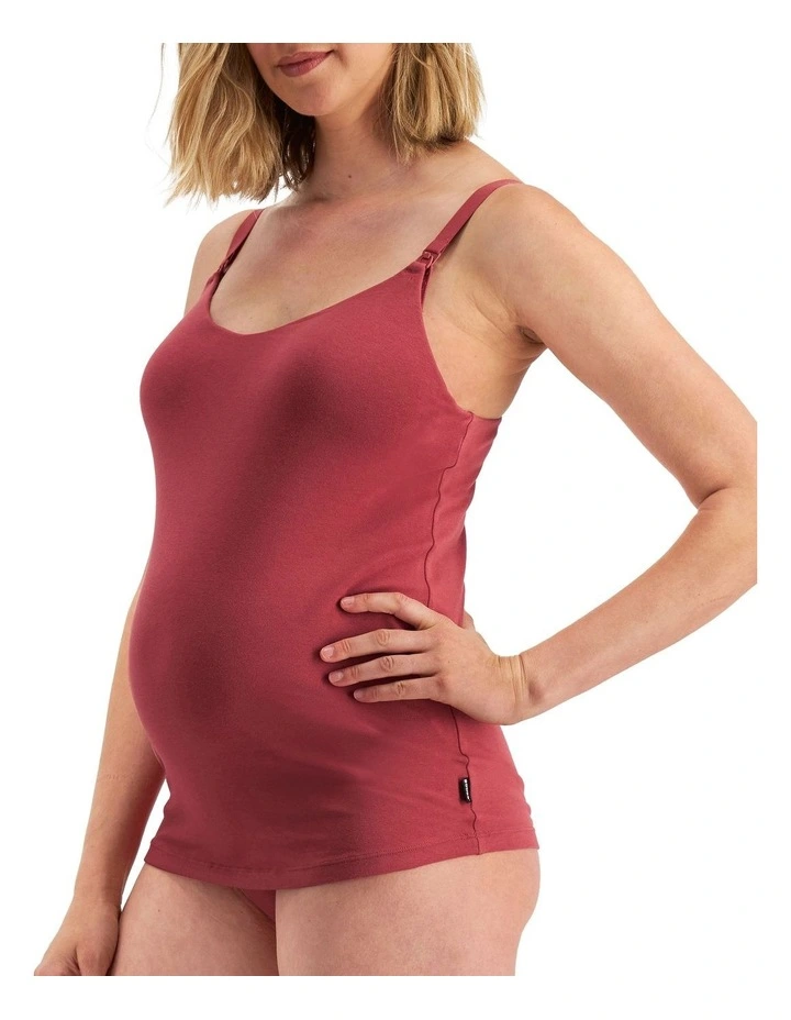 Bonds Maternity Contour Support Singlet In Copper Rouge 2 Bonds Maternity Contour Support Singlet In Copper Rouge - Image 2