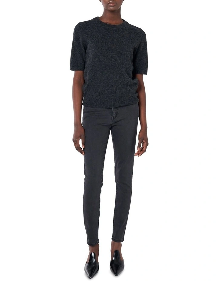 Highwaisted Charcoal Jean In Grey 1 Highwaisted Charcoal Jean In Grey