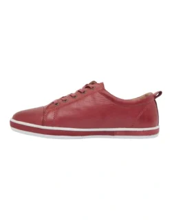 Whisper Sneakers In Red Leather -Myer Clothing Shop 828601030 3 720x928