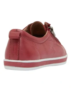 Whisper Sneakers In Red Leather -Myer Clothing Shop 828601030 4 720x928
